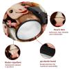 2 PCS Reusable Shower Caps with 2 Satin Scrunchies for Women, Large Waterproof Shower Bonnet Washable Elastic Band Bath Hair Hat for Long Hair, Cow pig sheep horse chicken donkey (6) view 4