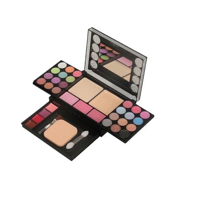 ASWRTYJO 33 Color Eye Shadow Palette Lip Makeup Sponge and Brush Cosmetics Set