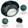 2 PCS Reusable Shower Caps with 2 Satin Scrunchies for Women, Large Waterproof Shower Bonnet Washable Elastic Band Bath Hair Hat for Long Hair, Mountain (2) view 4