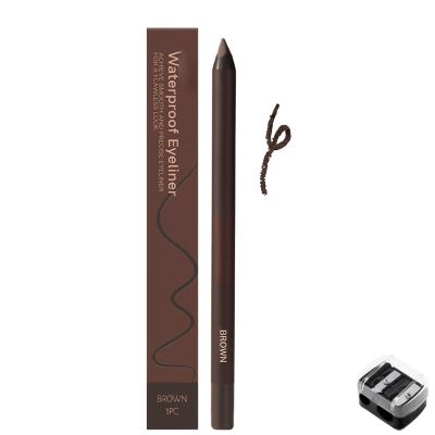 Cveppu Chocolate And Plum Eyeliner Duo,Wavearnn 24 Hr Waterproof Eyeliner Duo Sharpenable Eye Pencil,Eyeliners Duos Chocolate And Plum, Long-Lasting No Smudging