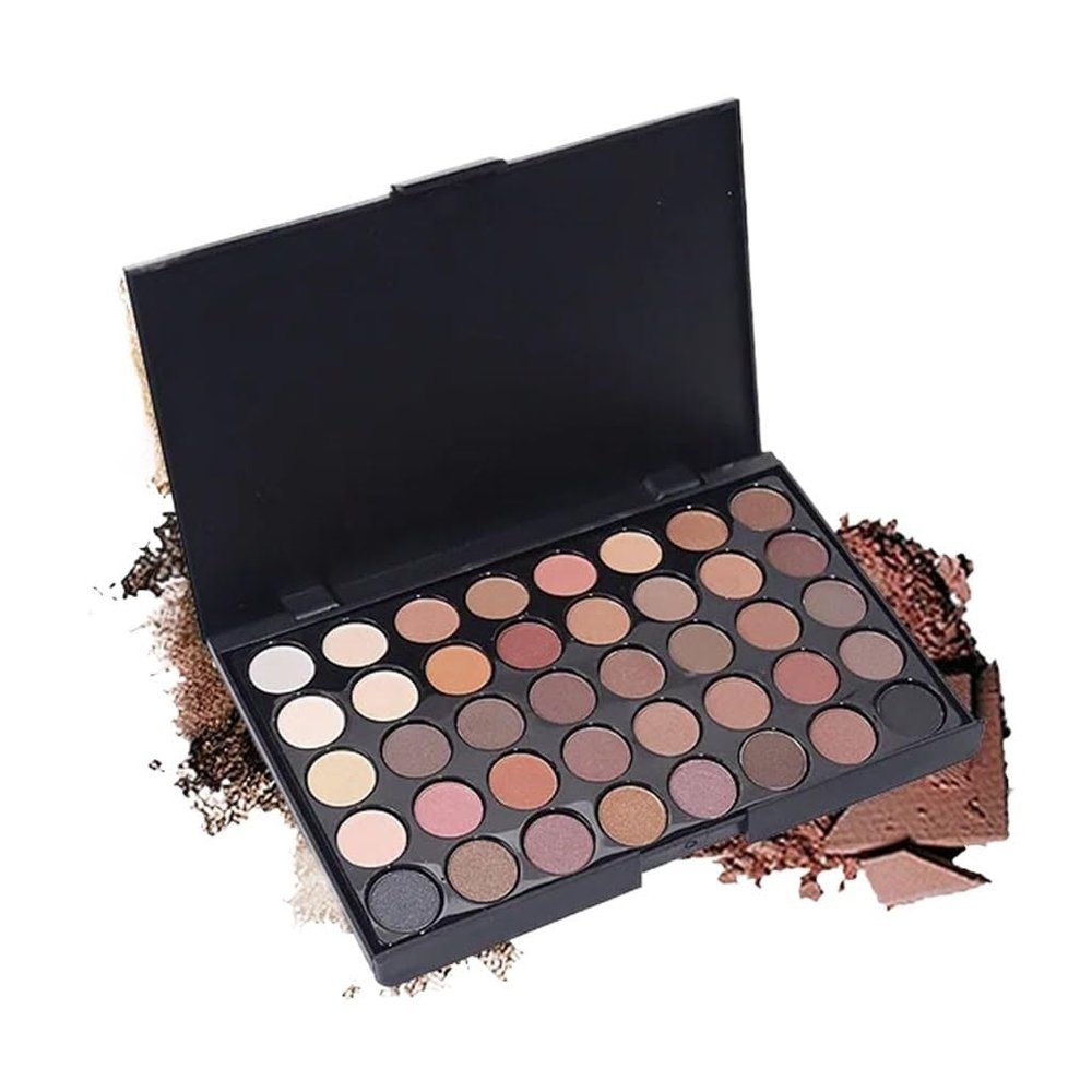 ASWRTYJO 40 Color Eye Shadow Palette Women S Makeup Earth Matte Powder Tool