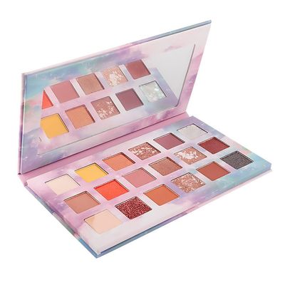 ASWRTYJO 18 Color Eye Shadow Plate Non Flying Powder Not Easy to Take off Makeup Delicate
