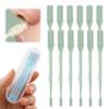 2-in-1 Nasal Hair Cutter, Nose Hair Trimmer for Men and Women, Dual-Blade Nose Hair Remover with 360 Rotation & Ear Pick, Compact Nose Trimmer with Cleaning Brush for Travel Grooming (Green, 12pcs) view 1
