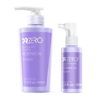 DR ZERO Redenical Series Hair Growth Shampoo and Serum for Women, Japanese Hair Care, Volumize Thickening, Cleanse Hydrate Damaged Hair and Scalp, Sulfate & Silicone-Free
