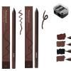 Chocolate and Plum Eyeliner Duo, Chocolates and Plums Waterproof Eyeliner, 24 Hr Waterproof Eyeliners Duo Sharpenable Eye Pencil (Plum+Brown) view 1