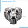 Chewtoyo Shaver Mini Alloy Zinc, Grooming, Rechargeable Pocket Travel Electric For Men, Waterproof Ipx7 view 3