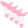 4 PCS Mascara Eyelash Applicator Guard Tool, Reusable Silicone Eyeliner Aid Mascara Shield Pink Eyelash Lipstick Eyeshadow Applicators Aid Tool Multifunctional Makeup Stencil for Women, Beginners view 1