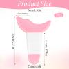 4 PCS Mascara Eyelash Applicator Guard Tool, Reusable Silicone Eyeliner Aid Mascara Shield Pink Eyelash Lipstick Eyeshadow Applicators Aid Tool Multifunctional Makeup Stencil for Women, Beginners view 2