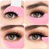 4 PCS Mascara Eyelash Applicator Guard Tool, Reusable Silicone Eyeliner Aid Mascara Shield Pink Eyelash Lipstick Eyeshadow Applicators Aid Tool Multifunctional Makeup Stencil for Women, Beginners view 4