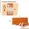 Chewtoyo 7 Pcs Toenail Tools Set, Stainless Steel Toenail Removal Kit For Ingrown Nails, With Scraper, Curette, Pu Leather Pouch view 3