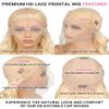 Gejotye 613 Blonde Wig Human Hair, Lace Front Wig Body Wave 13x6 HD Lace, 180% Density, PURE HUMAN HAIR, NO SYNTHETIC BLEND, TRUE TO LENGTH 24 Inch view 3