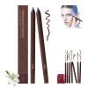 Chocolate And Plum Eyeliner Duo, 24 HR Waterproof Eyeliner Duo Sharpenable Eye Pencil, 2 in 1 Eye Liner and Eyebrow, Smudge Proof, Long Wear, Waterproof, Smooth & Easy to Color (Plum*2) view 1