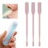 2-in-1 Nasal Hair Cutter, Nose Hair Trimmer for Men and Women, Dual-Blade Nose Hair Remover with 360 Rotation & Ear Pick, Compact Nose Trimmer with Cleaning Brush for Travel Grooming (Pink, 3pcs) view 1