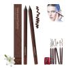 24 HR Waterproof Eyeliner Duo Sharpenable Eye Pencil, Chocolate And Plum Eyeliner Duo, 2 in 1 Eye Liner and Eyebrow, Smudge Proof, Long Wear, Waterproof, Smooth & Easy to Color (Chocolate* 2) view 1