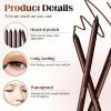 24 HR Waterproof Eyeliner Duo Sharpenable Eye Pencil, Chocolate And Plum Eyeliner Duo, 2 in 1 Eye Liner and Eyebrow, Smudge Proof, Long Wear, Waterproof, Smooth & Easy to Color (Chocolate* 2) view 2