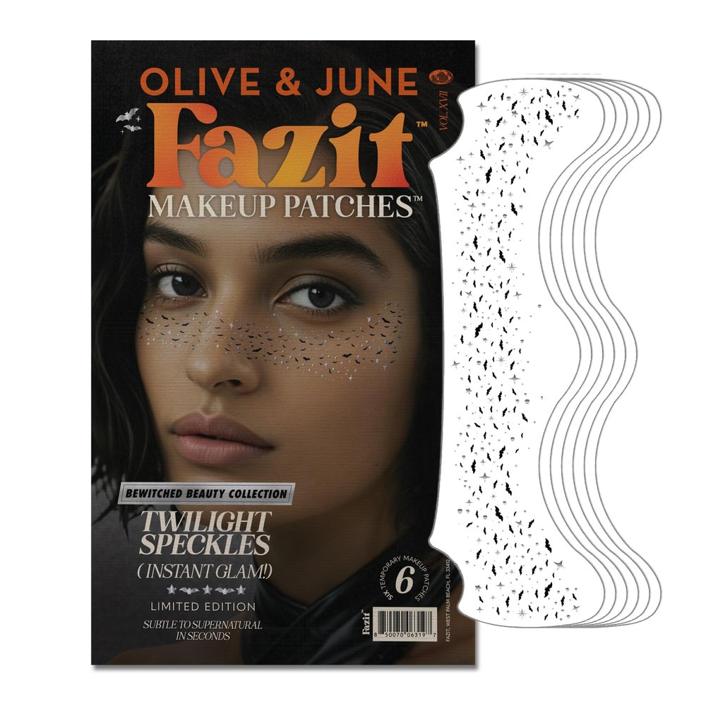 Fazit Makeup Patches - Halloween Twilight Speckles - Glow Up Make-Up Patches - Cute Glitter Makeup Accessories for Women - Cosmetic Glitter for Face