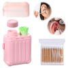 ElevateTech 240 Pcs Ear Piercing Cleaner, Disposable Piercing Aftercare Cleaning Tool Set with 100pcs Cotton Swabs Removal Ear Care Cleaning Tool for Women Men view 2