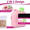 ElevateTech 240 Pcs Ear Piercing Cleaner, Disposable Piercing Aftercare Cleaning Tool Set with 100pcs Cotton Swabs Removal Ear Care Cleaning Tool for Women Men view 3