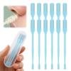 2-in-1 Nasal Hair Cutter, Nose Hair Trimmer for Men and Women, Dual-Blade Nose Hair Remover with 360 Rotation & Ear Pick, Compact Nose Trimmer with Cleaning Brush for Travel Grooming (Blue, 12pcs) view 1