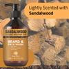 AM Attar Mist Beard & Face Wash - Sandalwood Scented - Gently Cleanses, Stops Itching & Flaking, Hydrates Dry Skin - Naturally Derived Aloe Vera, Galangal, & Orange Peel - 6.76 fl oz view 3