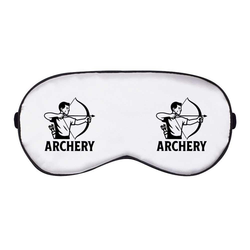 Azeeda 'Archery Hobbyist Shooting A Bow and Arrow' Sleep/Travel Eye Mask (EY00033500)