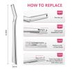 Mistfree Dermaplane Razor for Women Face, Eyebrow Razor for Women & Men, Professional Metal Dermaplaning Tool with 12PCS Refill Blades, Reusable Face Razor for Exfoliation & Peach Fuzz Removal view 3