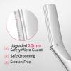 Mistfree Dermaplane Razor for Women Face, Eyebrow Razor for Women & Men, Professional Metal Dermaplaning Tool with 12PCS Refill Blades, Reusable Face Razor for Exfoliation & Peach Fuzz Removal view 4