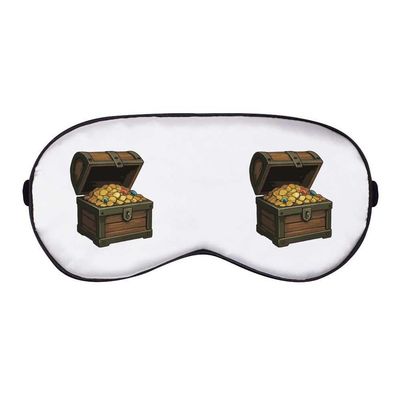 Azeeda 'Open Pirate Treasure Chest Full of Gold' Sleep/Travel Eye Mask (EY00033532)