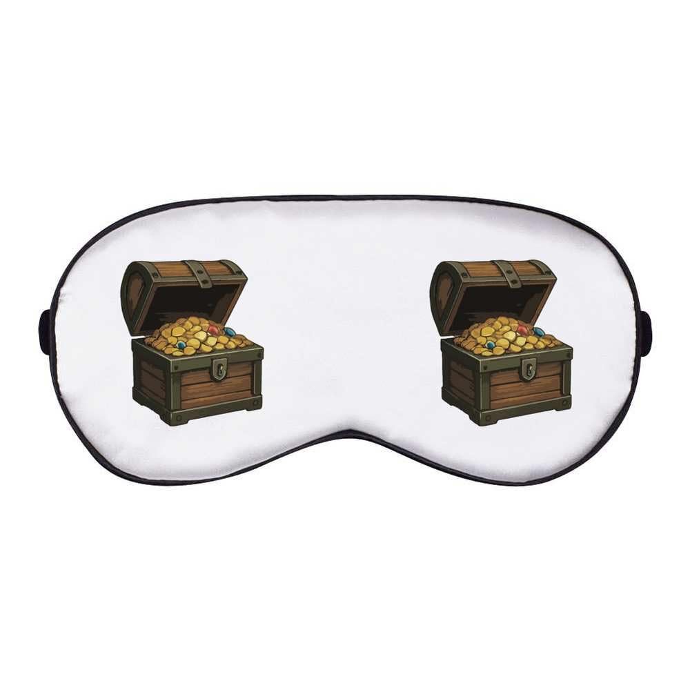 Azeeda 'Open Pirate Treasure Chest Full of Gold' Sleep/Travel Eye Mask (EY00033532)
