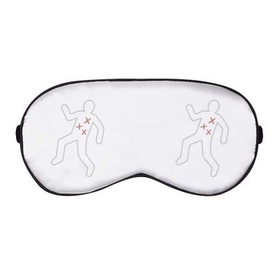 Azeeda 'Crime Scene Outline' Sleep/Travel Eye Mask (EY00033530)