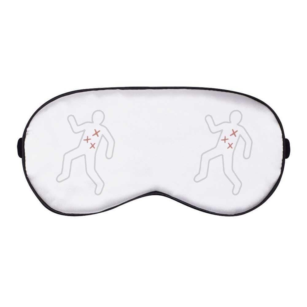 Azeeda 'Crime Scene Outline' Sleep/Travel Eye Mask (EY00033530)