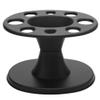8-Hole Comb and Brush Holder Stand Organizer, Multi-Slot Plastic Storage Rack for Hair Tools, Makeup Brushes, or Stationery  Durable Salon Barber Countertop Organizer (Black) view 1