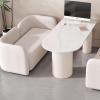 Cream-Style Photo Studio Selection Tables and Chairs, Nail and Beauty Salon Leisure and Rest Area Sofas, Wedding Dress Store Reception and Negotiation Booths(A2) view 4
