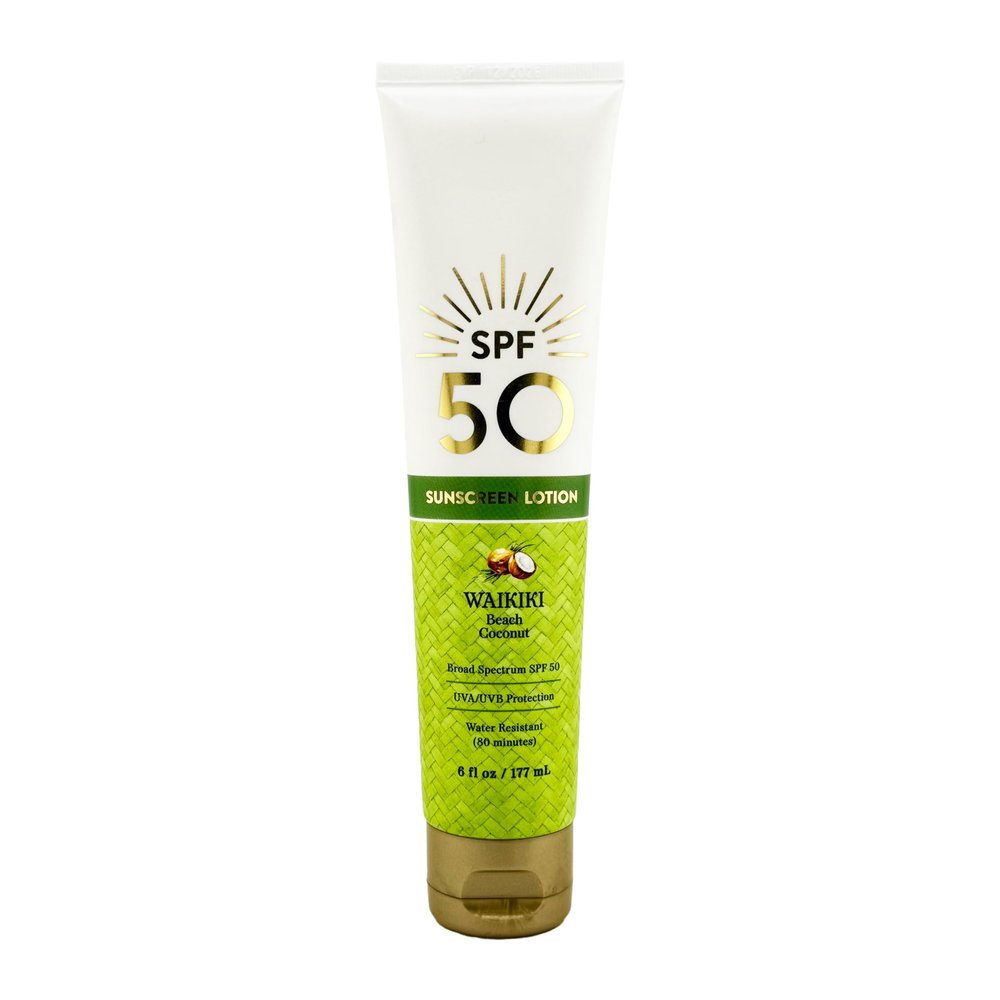 Bath and Body Wakiki Beach Coconut SPF 50 Sunscreen Lotion - 6 Fl OZ