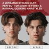 CRVFT 1oz Hair Clay  True Matte Finish - Medium Hold Styling Clay for Men  Natural Look - Texture & Volume, Reworkable Formula - 1oz oz Travel-Friendly Jar view 2