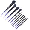 10Pcs Makeup Brush Set, Cosmetic Brush Kit with Soft Hair, Eyeshadow Blush Brush, Portable Travel Makeup Tools for Beginners and Professionals, Includes 10 Brushes view 3