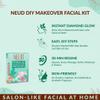 6-Step DIY Diamond Facial Kit for Women Glowing Skin, Tan Removal & Skin lightening, Salon-Like Glow at Home in 30 Minutes, Suitable for All Skin Types (60g Each) Pack of 2 view 3