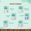 6-Step DIY Diamond Facial Kit for Women Glowing Skin, Tan Removal & Skin lightening, Salon-Like Glow at Home in 30 Minutes, Suitable for All Skin Types (60g Each) Pack of 2 view 4