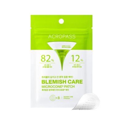 Acropass Microcone Pimple Patch Blemish Care - Post-Blemish, Redness, Dark Spot, Niacinamide, Dermatologist Tested, Non-Irritating, Cruelty Free (8 Count)