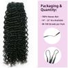 100% Human Hair Knotless Pre-Separated Crochet Hair Feather Crochet Human Hair Extensions With String In The Middle For Braids Water Wave 22inch 240g view 3