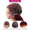bobili 26 Inch Burgundy Wig Human Hair 13x6 HD Transparent Lace Front Deep Wave Curly Wig 99J Red Human Hair Wig Colored Wine Lace Frontal Wigs Pre Plucked Hairline view 3