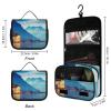 FodPand Lake Geneva Switzerland Toiletry Bag Travel Portable Cosmetic Pouch Makeup Hanging Wash Bag Spacious Cosmetic Pouch view 2