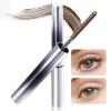 Iron Wand Mascara, Upgrade Metal Mascara Wand 3D Washable Metal Mascaras, Waterproof Long-Lasting Curling Eyelash Iron Mascaras Natural & No Flaking (Brown) view 1