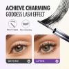 Iron Wand Mascara, Upgrade Metal Mascara Wand 3D Washable Metal Mascaras, Waterproof Long-Lasting Curling Eyelash Iron Mascaras Natural & No Flaking (Brown) view 3