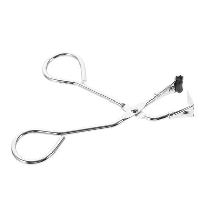 Alipis Black Stainless Steel Eyelash Curler with Non-Slip Pad Portable Lash Curling Tool for Women Makeup Accessory for Natural and Fake Eyelash Styling