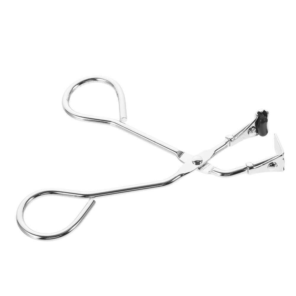 Alipis Black Stainless Steel Eyelash Curler with Non-Slip Pad Portable Lash Curling Tool for Women Makeup Accessory for Natural and Fake Eyelash Styling