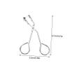 Alipis Black Stainless Steel Eyelash Curler with Non-Slip Pad Portable Lash Curling Tool for Women Makeup Accessory for Natural and Fake Eyelash Styling view 2