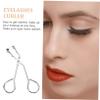Alipis Black Stainless Steel Eyelash Curler with Non-Slip Pad Portable Lash Curling Tool for Women Makeup Accessory for Natural and Fake Eyelash Styling view 3