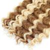 30 30 30 Inch P27613 Boho Human Hair Deep Wave Bulk Blonde Boho Braiding Hair Deep Curly 613 Boho Human Hair for Braiding Extensions view 4