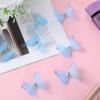 10 Pcs Blue Butterfly Hair Clips Butterfly Clips for Hair Gradient Glitter 90s Hairs Accessories Y2k Hairs Clip for Women Christmas Bachelorette Party Halloween Decor (Blue) view 3
